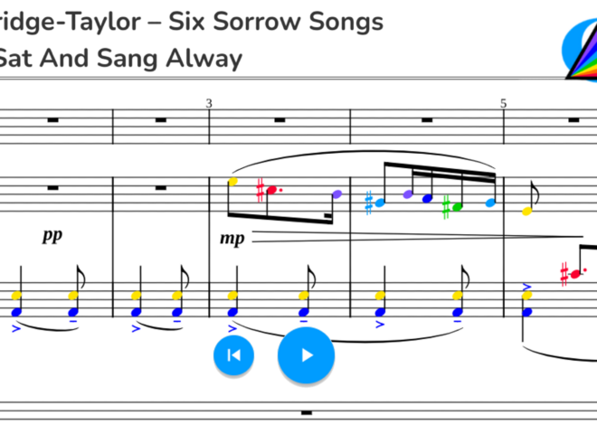 Coleridge-Taylor – Six Sorrow Songs Op 57 No 4 She Sat and Sang Alway