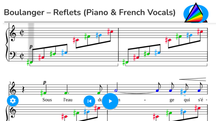 Boulanger – Reflets (Piano & French Vocals)