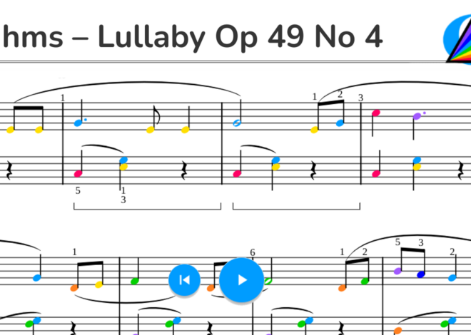 Brahms – Lullaby Op 49 No 4
