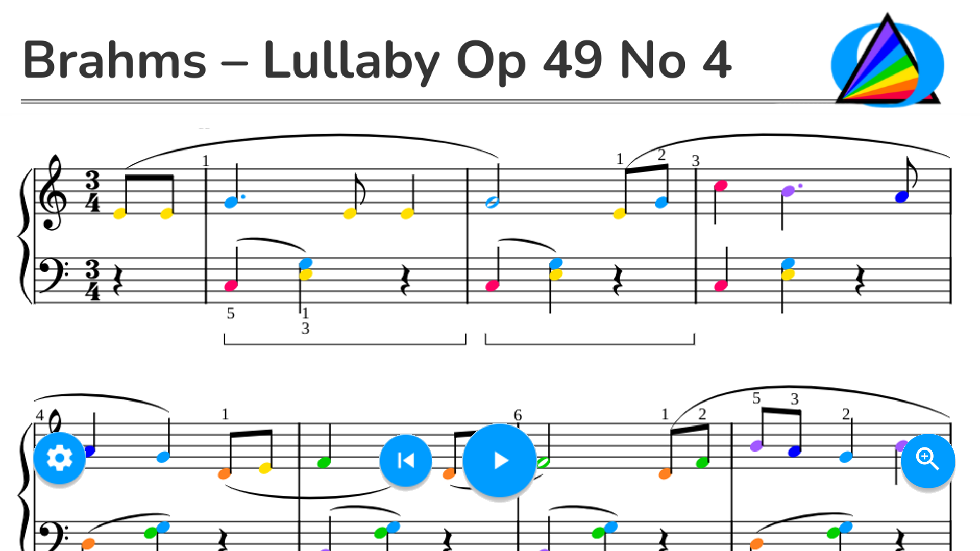 Brahms – Lullaby Op 49 No 4