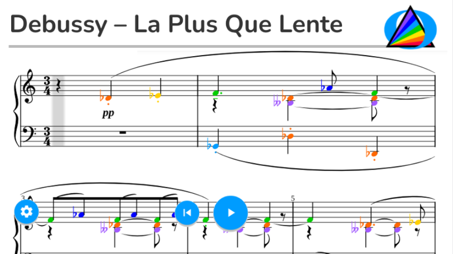 Prismanote – Debussy – La Plus Que Lente Snippet Thumbnail