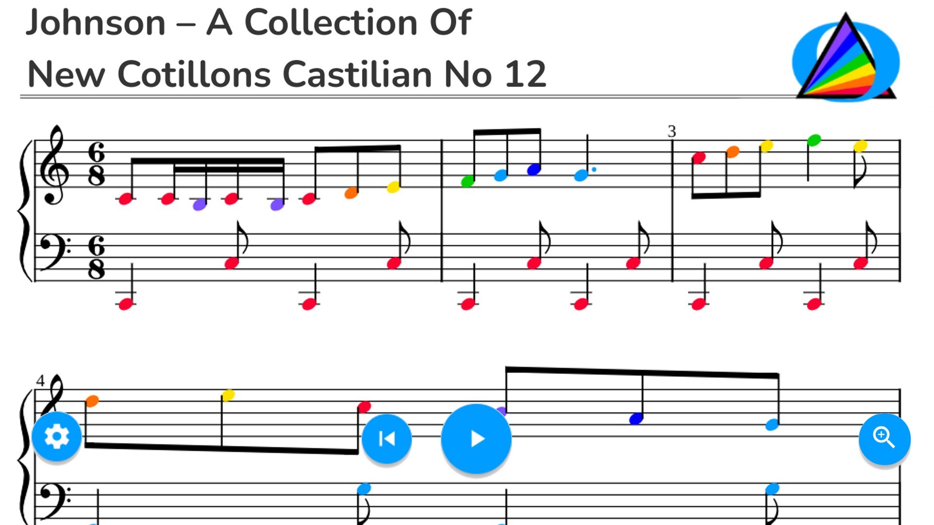 Johnson – A Collection of New Cotillons Castilian No 12
