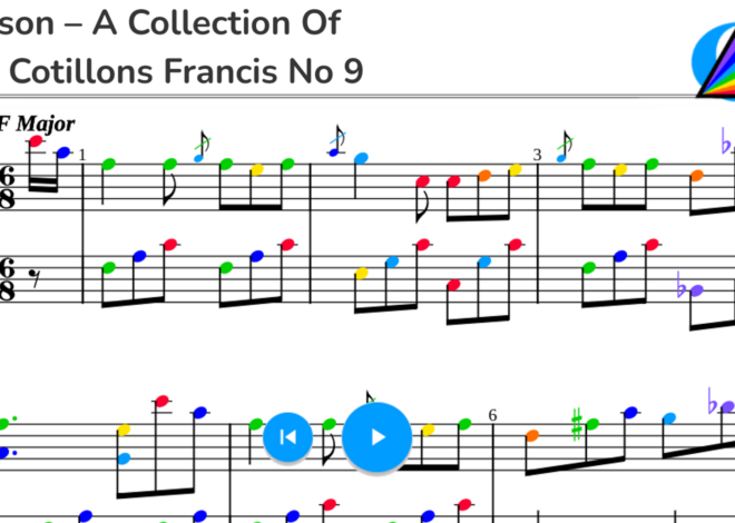 Johnson – A Collection of New Cotillons Francis No 9