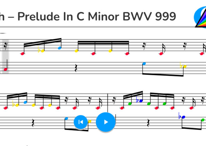 Bach – Prelude in C Minor BWV 999