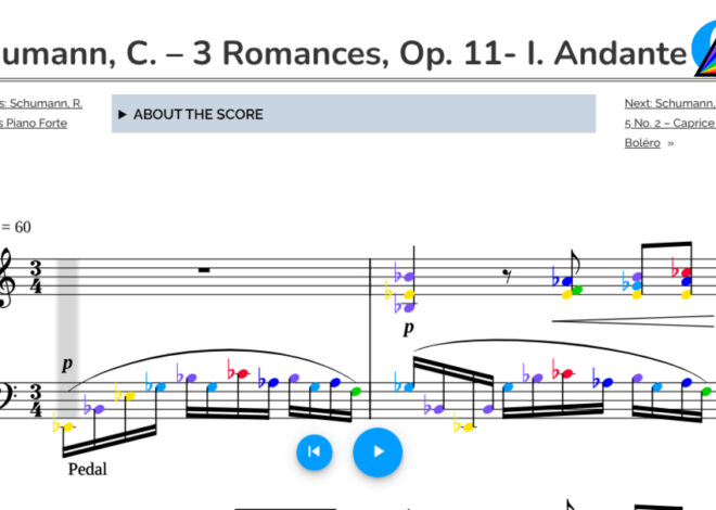 Schumann, C. – 3 Romances, Op. 11- I. Andante