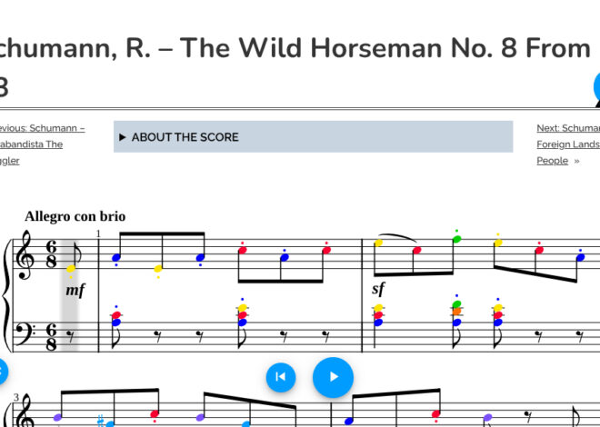 Schumann, R. – The Wild Horseman No. 8 from Op. 68