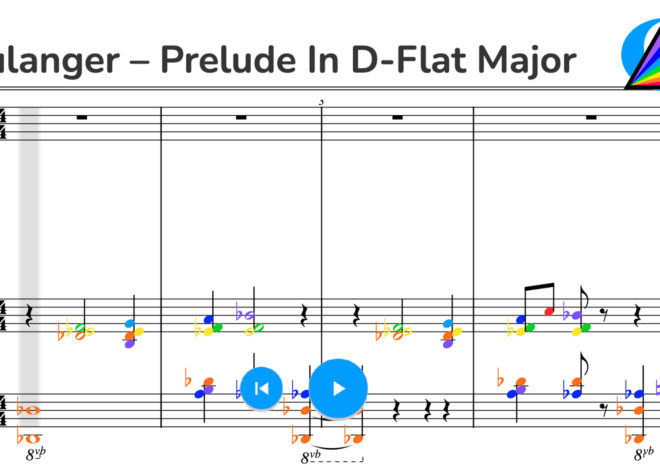 Boulanger – Prelude in D-Flat Major