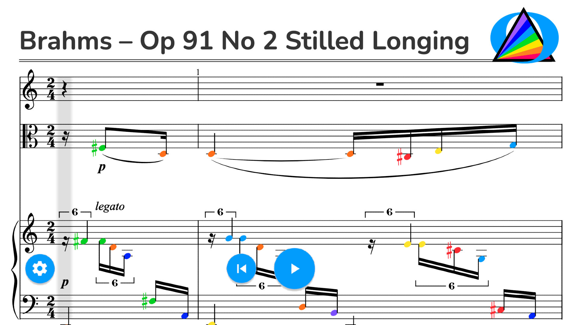 Brahms – Op 91 No 2 Stilled Longing
