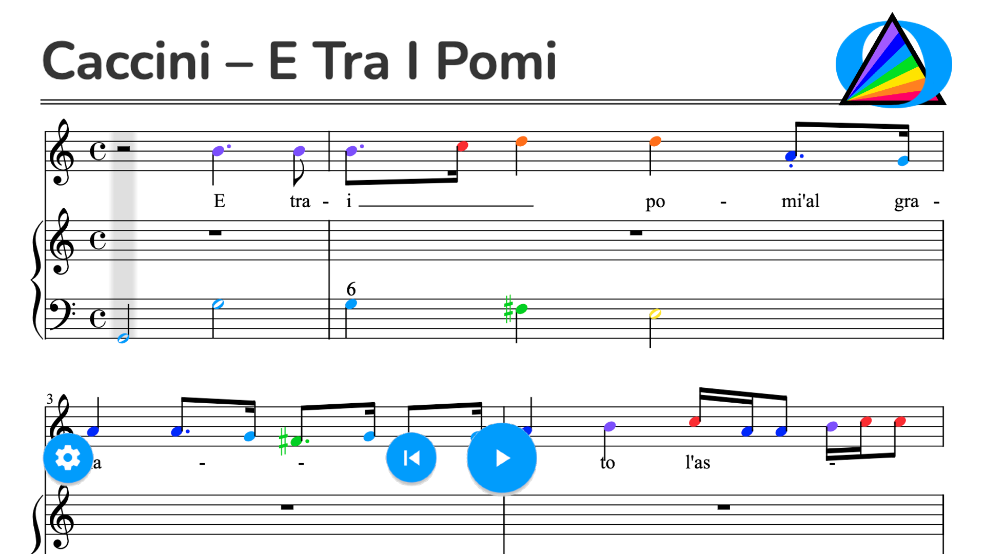 Caccini – E Tra i Pomi