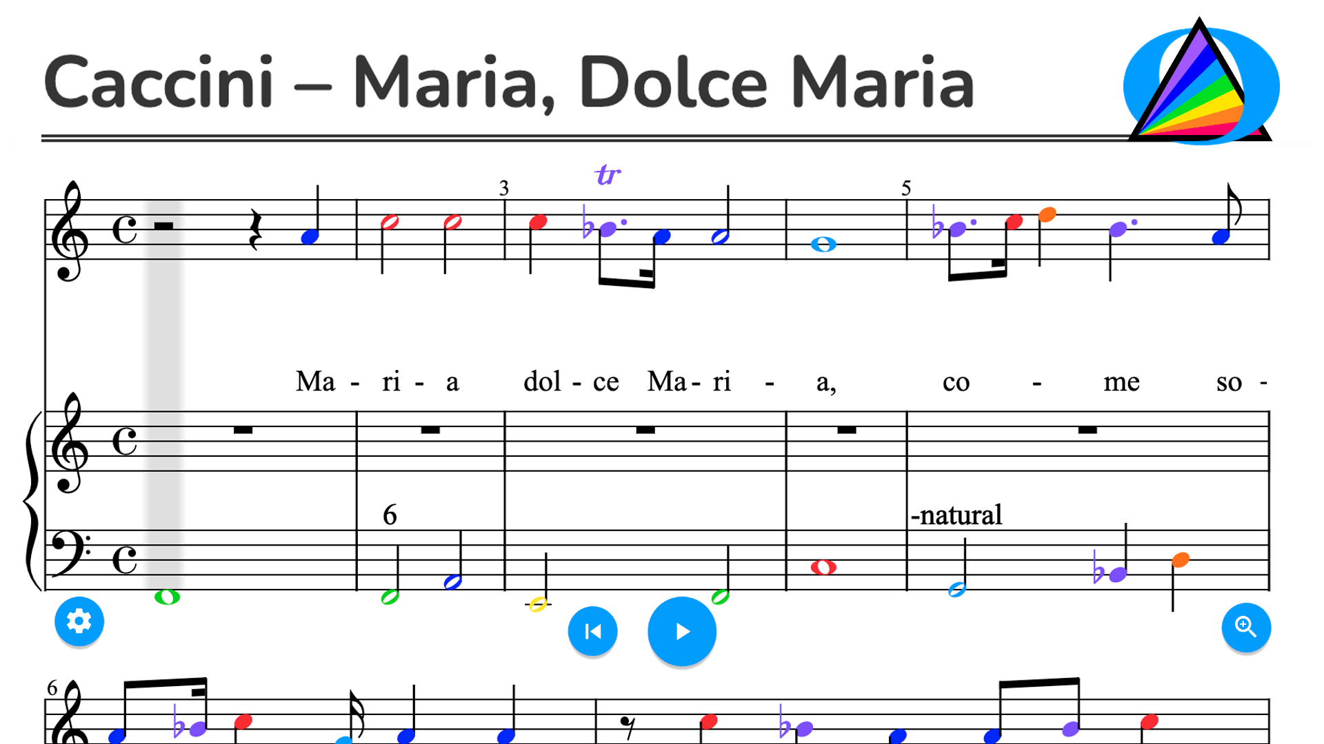 Caccini – Maria, Dolce Maria