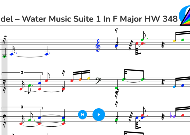 Handel – Water Music Suite 1 in F Major HW 348 (Duet)