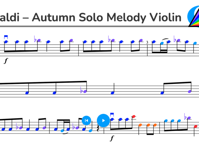 Vivaldi – Autumn Solo Melody Violin