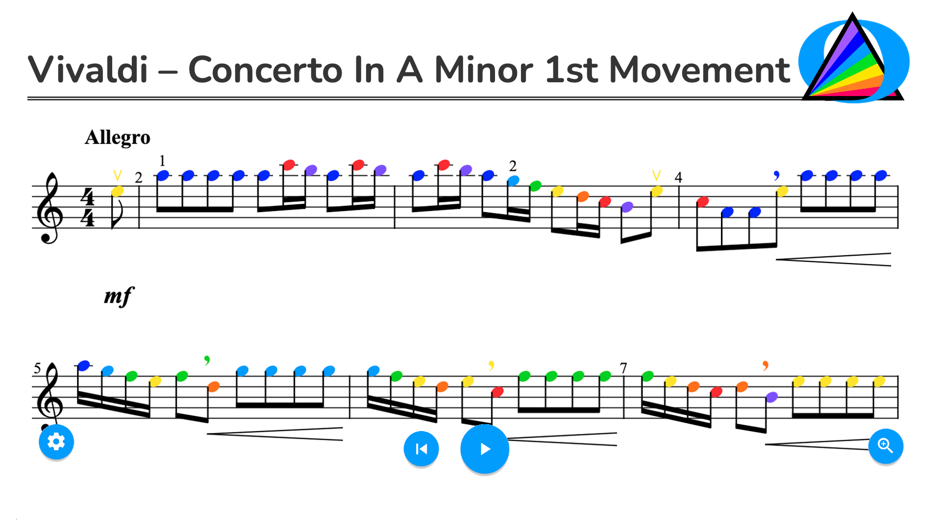 Vivaldi – Concerto in A Minor 1st Movement
